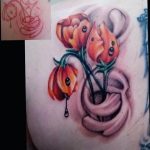 фото тату тюльпан 06.04.2019 №069 - tattoo tulip - tattoo-photo.ru