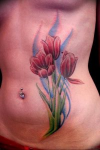фото тату тюльпан 06.04.2019 №079 - tattoo tulip - tattoo-photo.ru