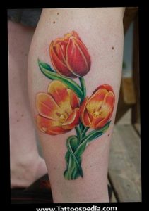 фото тату тюльпан 06.04.2019 №081 - tattoo tulip - tattoo-photo.ru