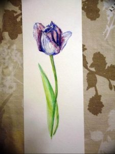 фото тату тюльпан 06.04.2019 №086 - tattoo tulip - tattoo-photo.ru