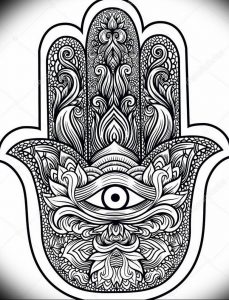 фото хамса оберег тату 03.04.2019 №012 - hamsa charm tattoo - tattoo-photo.ru