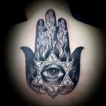 фото хамса оберег тату 03.04.2019 №031 - hamsa charm tattoo - tattoo-photo.ru