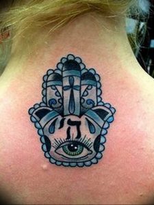 фото хамса оберег тату 03.04.2019 №035 - hamsa charm tattoo - tattoo-photo.ru