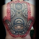 фото хамса оберег тату 03.04.2019 №040 - hamsa charm tattoo - tattoo-photo.ru