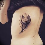 фото черный тюльпан тату 06.04.2019 №009 - black tulip tattoo - tattoo-photo.ru