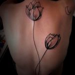фото черный тюльпан тату 06.04.2019 №021 - black tulip tattoo - tattoo-photo.ru