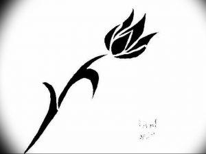 фото черный тюльпан тату 06.04.2019 №031 - black tulip tattoo - tattoo-photo.ru