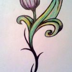 фото эскизы тюльпанов тату 06.04.2019 №001 - sketches of tulips tattoo - tattoo-photo.ru