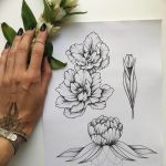 фото эскизы тюльпанов тату 06.04.2019 №011 - sketches of tulips tattoo - tattoo-photo.ru