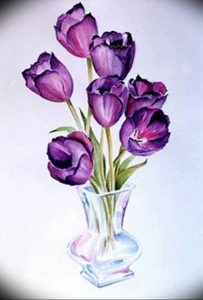фото эскизы тюльпанов тату 06.04.2019 №012 - sketches of tulips tattoo - tattoo-photo.ru