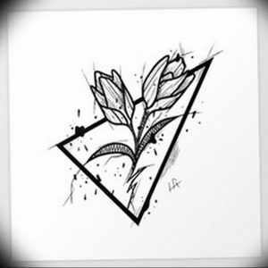 фото эскизы тюльпанов тату 06.04.2019 №019 - sketches of tulips tattoo - tattoo-photo.ru