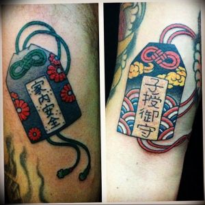 фото японский оберег тату 03.04.2019 №004 - japanese amulet tattoo - tattoo-photo.ru