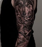 Фото тату волк 20.05.2019 №036 — photo tattoo wolf — tattoo-photo.ru