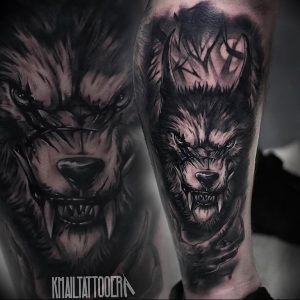 Фото тату волк 20.05.2019 №044 - photo tattoo wolf - tattoo-photo.ru