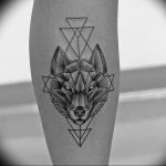 Фото тату волк 20.05.2019 №045 - photo tattoo wolf - tattoo-photo.ru