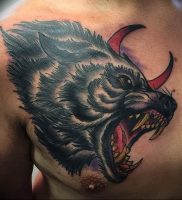 Фото тату волк 20.05.2019 №047 — photo tattoo wolf — tattoo-photo.ru
