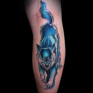 Фото тату волк 20.05.2019 №051 - photo tattoo wolf - tattoo-photo.ru