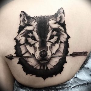 Фото тату волк 20.05.2019 №074 - photo tattoo wolf - tattoo-photo.ru