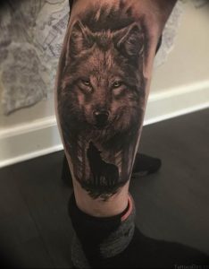 Фото тату волк 20.05.2019 №106 - photo tattoo wolf - tattoo-photo.ru