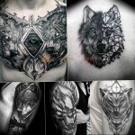 Фото тату волк 20.05.2019 №111 - photo tattoo wolf - tattoo-photo.ru