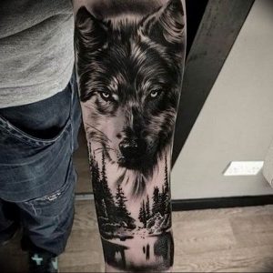 Фото тату волк 20.05.2019 №140 - photo tattoo wolf - tattoo-photo.ru