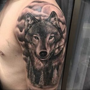 Фото тату волк 20.05.2019 №192 - photo tattoo wolf - tattoo-photo.ru
