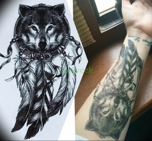 Фото тату волк 20.05.2019 №244 - photo tattoo wolf - tattoo-photo.ru