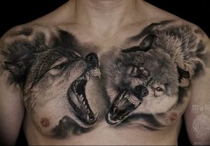 Фото тату волк 20.05.2019 №263 - photo tattoo wolf - tattoo-photo.ru