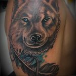 Фото тату волк 20.05.2019 №352 - photo tattoo wolf - tattoo-photo.ru
