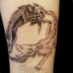 Фото тату волк 20.05.2019 №424 - photo tattoo wolf - tattoo-photo.ru