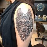 Фото тату волк 20.05.2019 №427 - photo tattoo wolf - tattoo-photo.ru