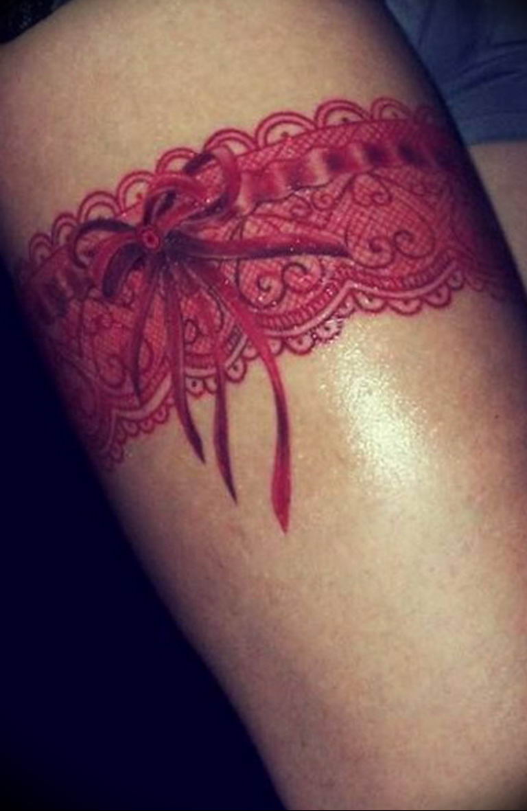 Фото тату подвязка для чулков 20.05.2019 № 078 - photo tattoo garter - tatt...