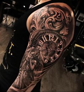 Фото тату часы 20.05.2019 №006 - photo tattoo watch - tattoo-photo.ru