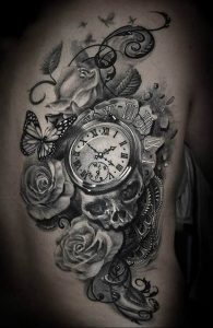 Фото тату часы 20.05.2019 №012 - photo tattoo watch - tattoo-photo.ru