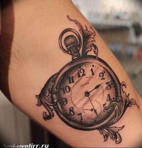 Фото тату часы 20.05.2019 №018 - photo tattoo watch - tattoo-photo.ru
