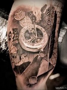 Фото тату часы 20.05.2019 №019 - photo tattoo watch - tattoo-photo.ru