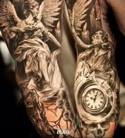 Фото тату часы 20.05.2019 №042 — photo tattoo watch — tattoo-photo.ru