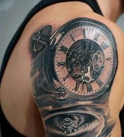Фото тату часы 20.05.2019 №046 — photo tattoo watch — tattoo-photo.ru