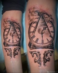 Фото тату часы 20.05.2019 №075 - photo tattoo watch - tattoo-photo.ru