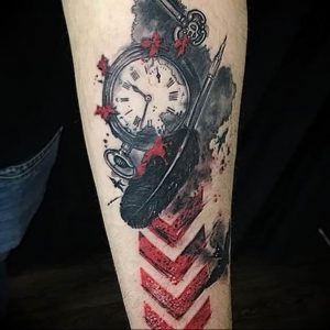 Фото тату часы 20.05.2019 №194 - photo tattoo watch - tattoo-photo.ru