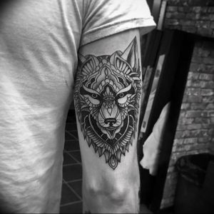 Фото тату волк 20.05.2019 №005 - photo tattoo wolf - tattoo-photo.ru