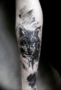 Фото тату волк 20.05.2019 №007 - photo tattoo wolf - tattoo-photo.ru