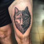 Фото тату волк 20.05.2019 №012 - photo tattoo wolf - tattoo-photo.ru