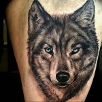Фото тату волк 20.05.2019 №017 - photo tattoo wolf - tattoo-photo.ru
