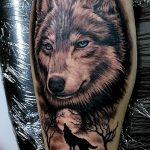 Фото тату волк 20.05.2019 №018 - photo tattoo wolf - tattoo-photo.ru