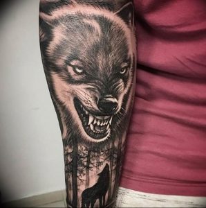 Фото тату волк 20.05.2019 №019 - photo tattoo wolf - tattoo-photo.ru