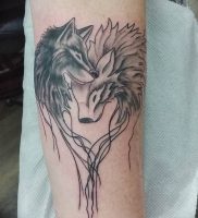 Фото тату волк 20.05.2019 №027 — photo tattoo wolf — tattoo-photo.ru