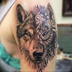 Фото тату волк 20.05.2019 №037 - photo tattoo wolf - tattoo-photo.ru