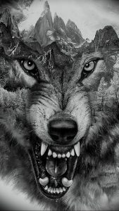Фото тату волк 20.05.2019 №041 - photo tattoo wolf - tattoo-photo.ru