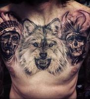 Фото тату волк 20.05.2019 №052 — photo tattoo wolf — tattoo-photo.ru